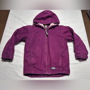 Berne Purple Sherpa Lined Hooded Coat